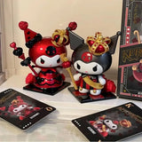 Hello Kitty Kuromi Figuren - 8 cm Statue Kuromi Kingdom Spade Edition-Tinisu