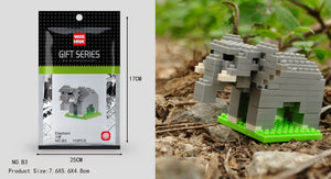 Elefant Figur Bausteine Modell LNO Micro-Bricks - Tinisu