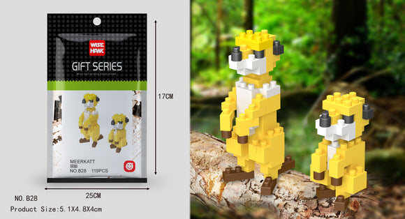 Erdmännchen Figur Bausteine Modell LNO Micro-Bricks - Tinisu