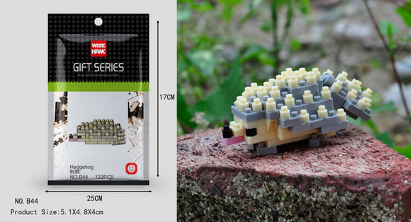 Igel Figur Bausteine Modell LNO Micro-Bricks