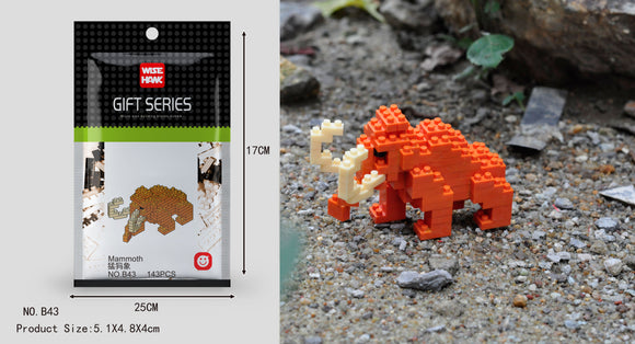 Mammut Figur Bausteine Modell LNO Micro-Bricks