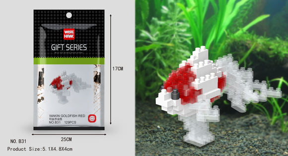 Goldfisch Figur Bausteine Modell LNO Micro-Bricks