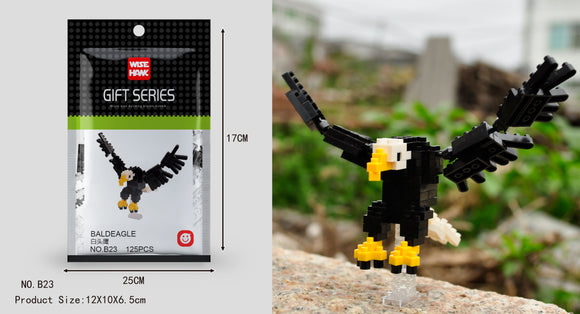 Weißkopfadler Figur Bausteine Modell LNO Micro-Bricks - Tinisu