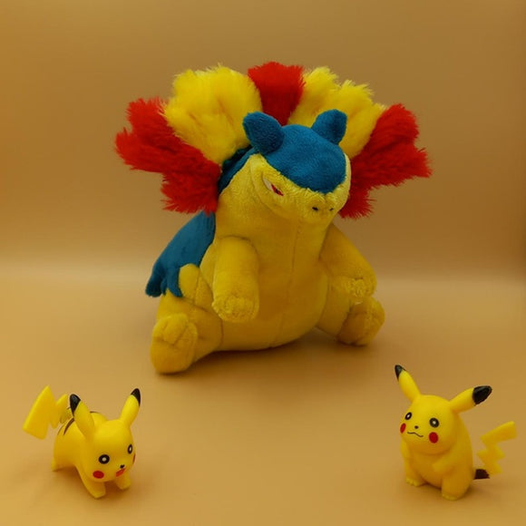 Pokemon Tornupto Kuscheltier - 14 cm Plüschtier Typhlosion