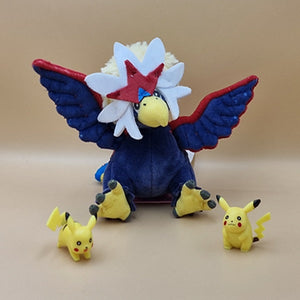 Pokemon Washakwil Kuscheltier - 22 cm Plüschtier Braviary