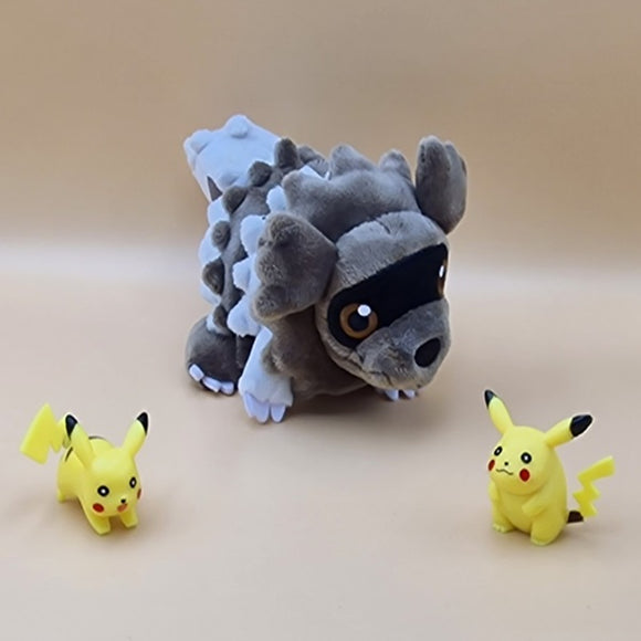 Pokemon Zigzachs Kuscheltier - 17 cm Plüschtier Zigzagoon