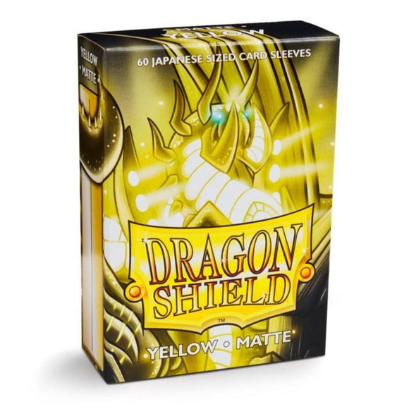 Dragon Shield Kartenhüllen Sleeves Japanische Größe Matte (60) Yellow - Tinisu