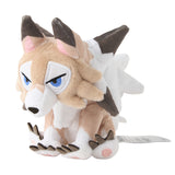 Pokemon Wolwerock (Tagform) Kuscheltier - 17 cm Plüschtier Lycanroc (Midday Form)
