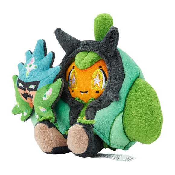 Ogerpon Kuscheltier - Pokemon Center Japan - 21 cm Plüschtier Türkisgrüne Maske