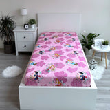 Disney Prinzessinnen Spannbettlaken - 90x200 cm Bettbezug Einzelbett Matratzenbezug