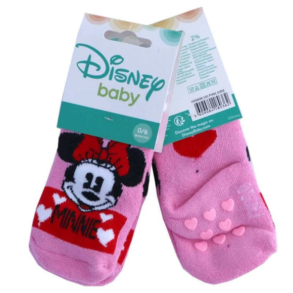 Minnie Maus Socken 1 Paar Anti-Rutsch Socken für Baby Kinder Mädchen