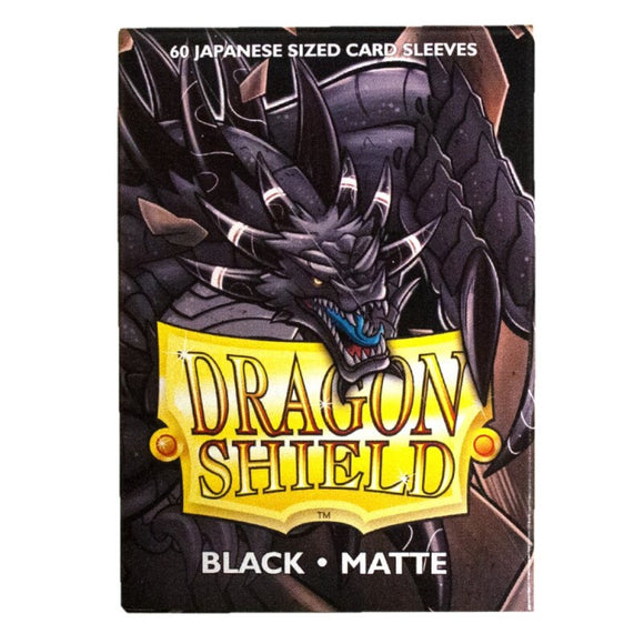 Dragon Shield Kartenhüllen Sleeves Japanische Größe Matte (60) Black - Tinisu