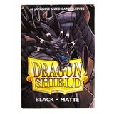 Dragon Shield Kartenhüllen Sleeves Japanische Größe Matte (60) Black - Tinisu