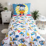 Donald Duck Bettwäsche - weiche Baumwolle 140x200 cm Kissen und Decke