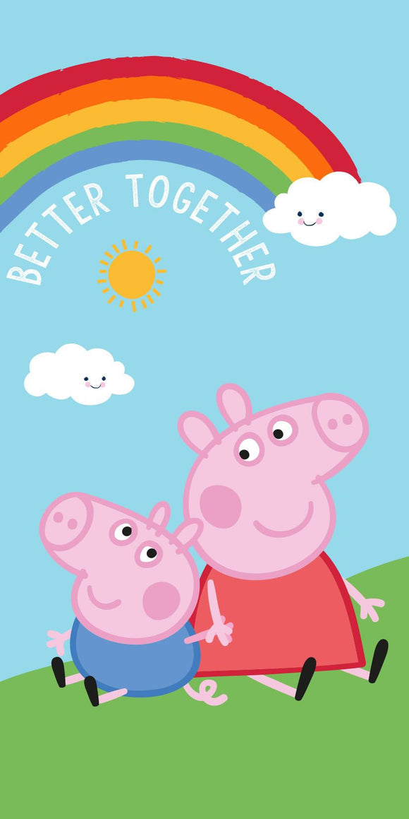 Peppa Pig Handtuch Strand Badetuch 70x140cm