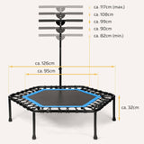 Höhenverstellbares Fitness Trampolin
