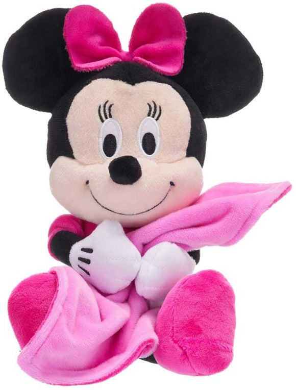 Minnie Maus Kuscheltier mit Decke - 22 cm Plüschtier Disney Stofftier