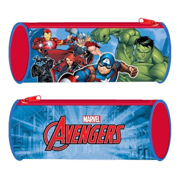 Marvel Avengers Etui für die Schule Federtasche Rund Stifteetui Kinder Tasche