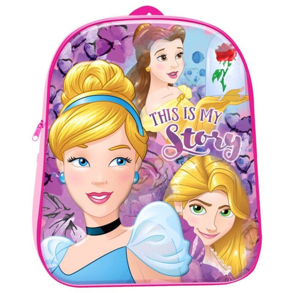 Disney Prinzessinnen 3D Rucksack Tasche Schule Ranzen Umhängetasche