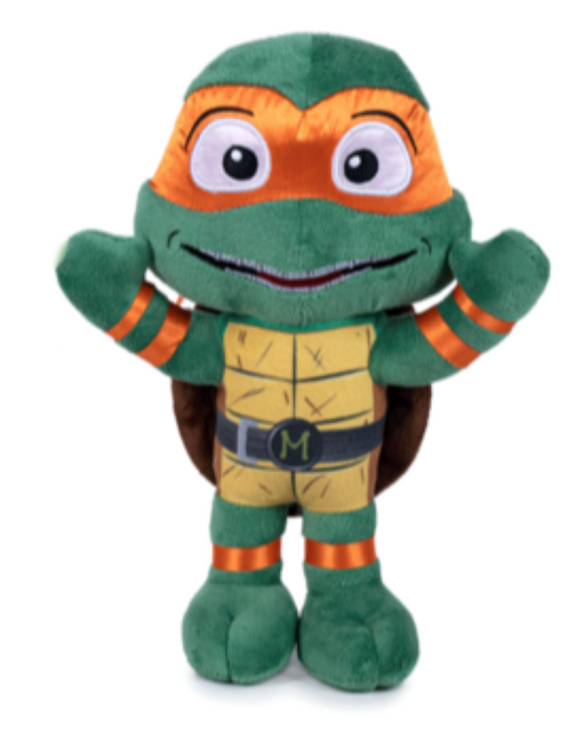 Teenage Mutant Ninja Turtles Michelangelo Kuscheltier - 22 cm Plüschtier TMNT Stofftier