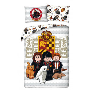 Lego Harry Potter Bettwäsche - weiche Baumwolle - Kissen und Decke