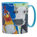 La Granja de Zenón Plastiktasse Becher 390ml Tasse für Kinder Hahn Kuh