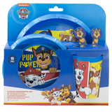 Paw Patrol Plastik Geschirr Set 5-Teile Kunststoffset für Kinder