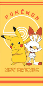 Pikachu Hopplo Pokemon Handtuch Strand Badetuch 70x140cm