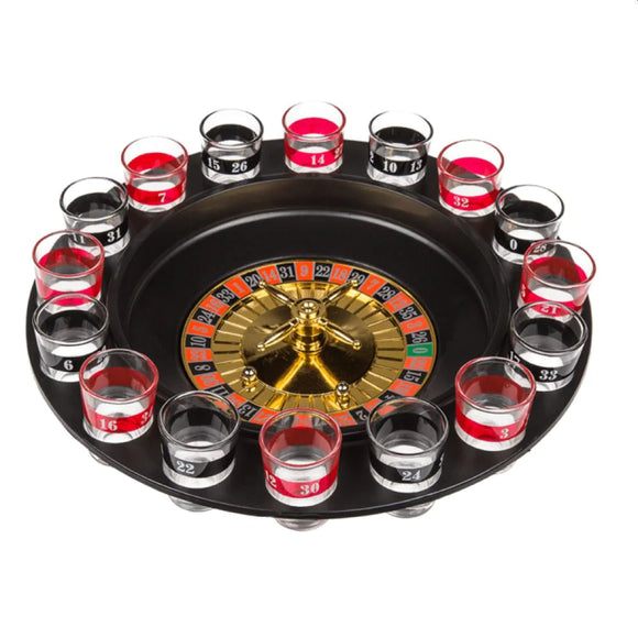 DRINKING ROULETTE SET Partyspiel Trinkroulette Drinking 16 Shots