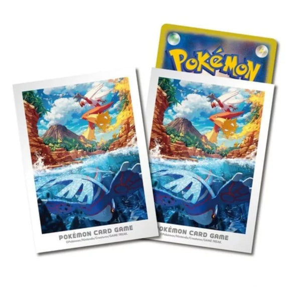 Pokemon Karten Hüllen Premium 64x Kyogre & Lohgock Sleeves TCG