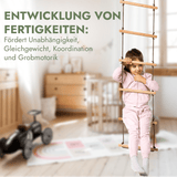 Set aus drei Schaukeln: Scheibe + Ringe + Strickleiter