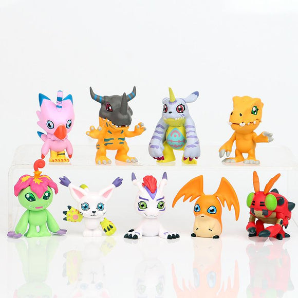 9 Digimon Figuren Set - Anime Serie Figuren für Kinder