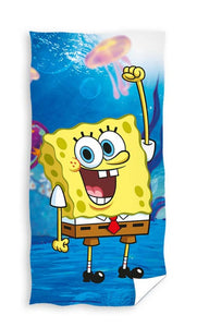 Spongebob Schwammkopf Handtuch Strand Badetuch 70x140cm