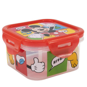 Micky Maus Luftdichter Behälter - Brotdose Kinder Lunchbox Quadratische Sandwichbox