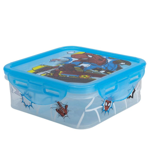 Spiderman Luftdichter Behälter - Brotdose Kinder Lunchbox Quadratische Sandwichbox