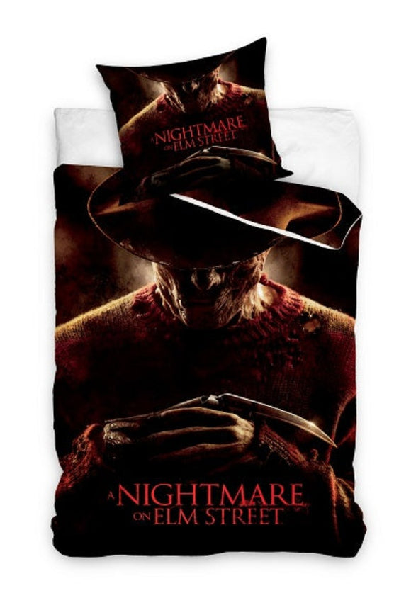 Nightmare on Elm Street Horror Bettwäsche - weiche Baumwolle 160x200 cm Kissen und Decke