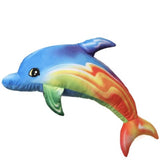 Regenbogen Delfin Kuscheltier - 35 cm Plüschtier weiches Stofftier
