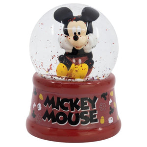 Micky Maus Schneekugel - Disney Mickey Mouse Glaskugel mit Schnee