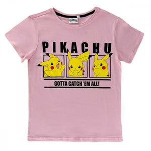 Pokemon T-Shirt für Erwachsene (kurze Ärmel/Unisex) - Motiv: Pikachu - Tinisu