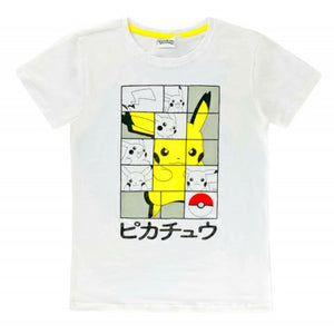 Pokemon T-Shirt für Erwachsene (kurze Ärmel/Unisex) - Motiv - Pikachu - Tinisu