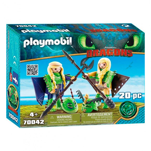 Playmobil Dragons 70042 Raffnuss und Taffnuss Fliegeranzug - Tinisu