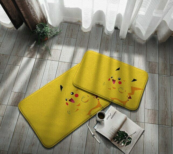 Teppich Pokemon Pikachu gelbes Motiv 60cm*40cm rutschfest - Tinisu