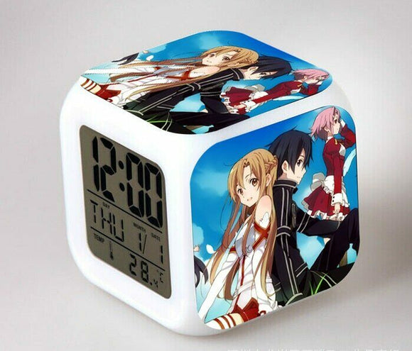 Anime/Manga Sword Art Online - Digitaluhr / Wecker (Licht+Temperatur+Datum) - Tinisu