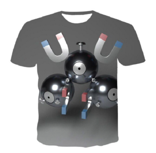 Pokemon T-Shirt für Kinder (Unisex) - Motiv: Magneton - Tinisu