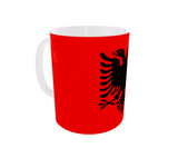 Albanien Kaffeetasse Pot Flagge Kaffee Tasse Becher ALB Coffeecup Büro Tee