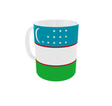 Usbekistan Kaffeetasse Flagge Pot Kaffee Tasse National Becher Coffee Büro Tee
