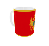 Montenegro Kaffeetasse Flagge Pot Kaffee Tasse MNE Becher Coffeecup Büro Tee