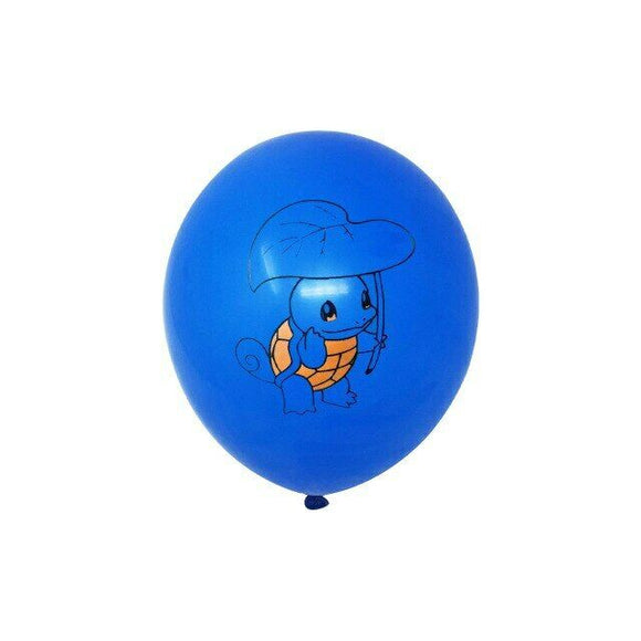 10x Pokemon Ballons Set Blau Kinder Geburtstag Luftballons - Tinisu