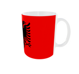 Albanien Kaffeetasse Pot Flagge Kaffee Tasse Becher ALB Coffeecup Büro Tee