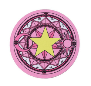 Card Captor Sakura Anime Mauspad - 20 cm Pink / Rot - Tinisu